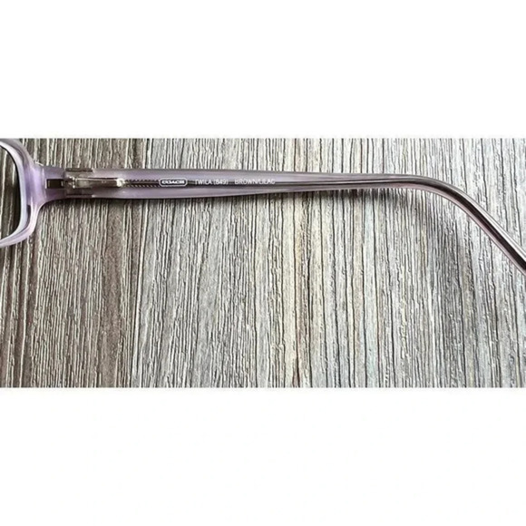 Coach Twila Brown/Lilac Eyeglasses - Picture 4 of 7